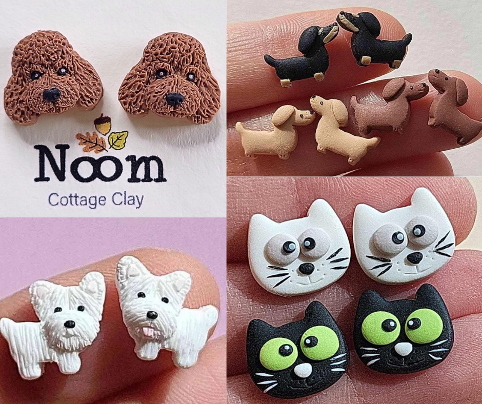Dog & Cat Earrings - Gift for dog lovers