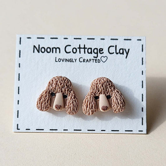 Cute Poodle stud earrings