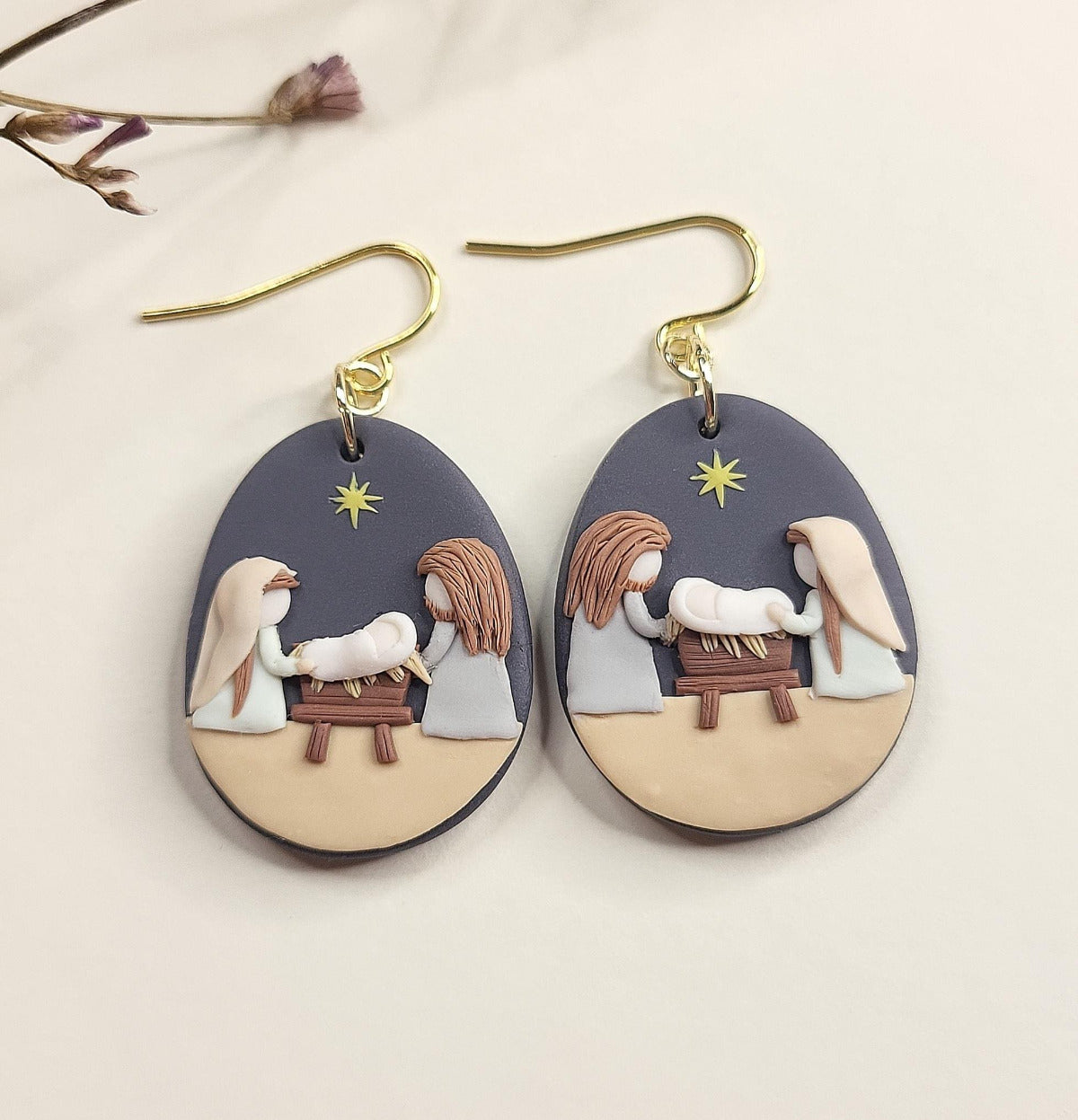 Holiday Christian earrings