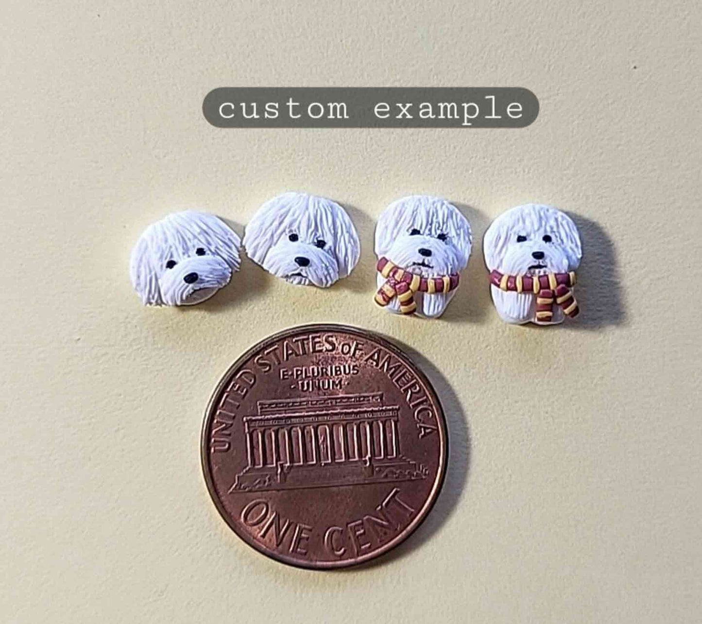 Custom Dog Stud Earrings, Handmade - Cute personalized Gift for Dog Lovers