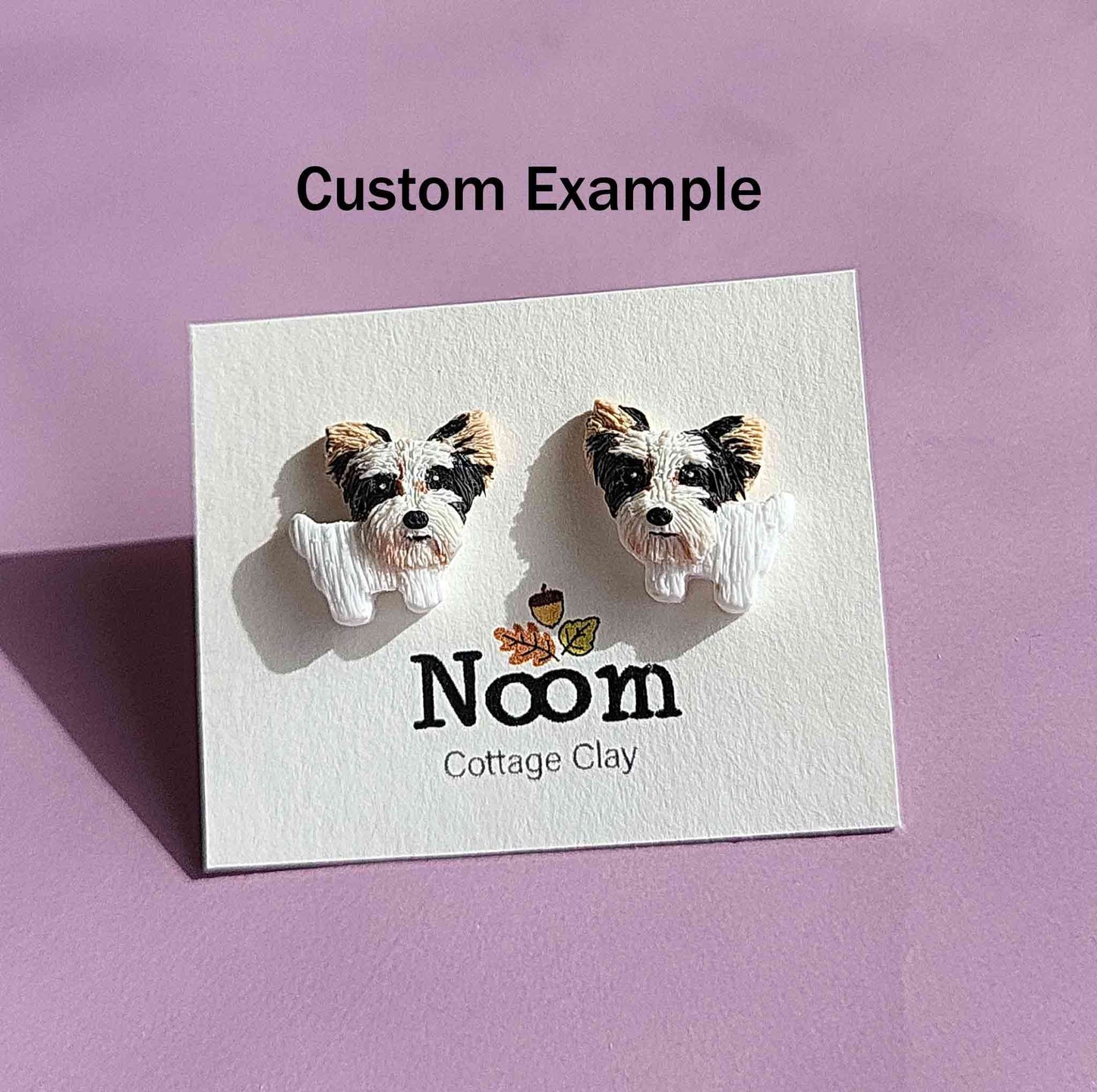 Custom Yorkie dog earrings