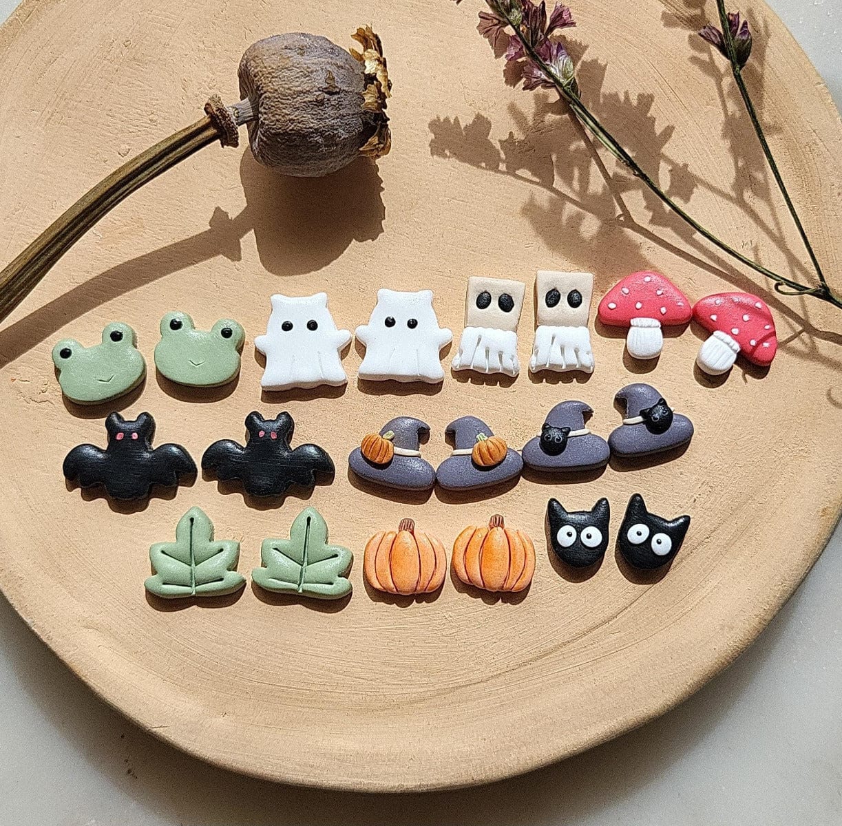 Cute Halloween stud earrings