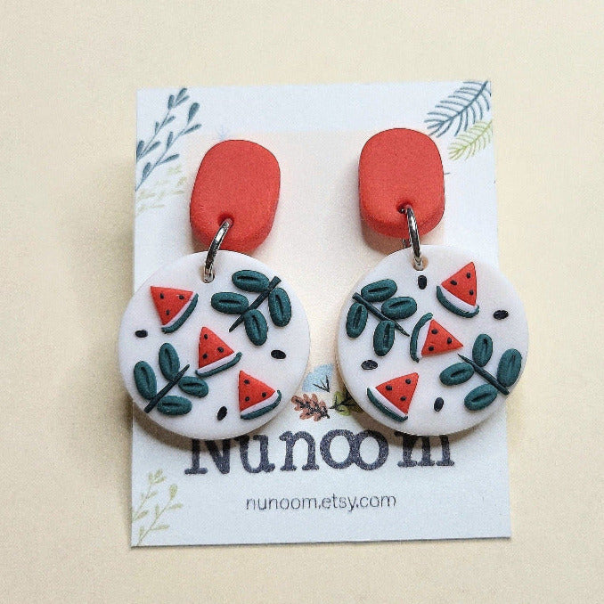 Cute handmade fruit earrings