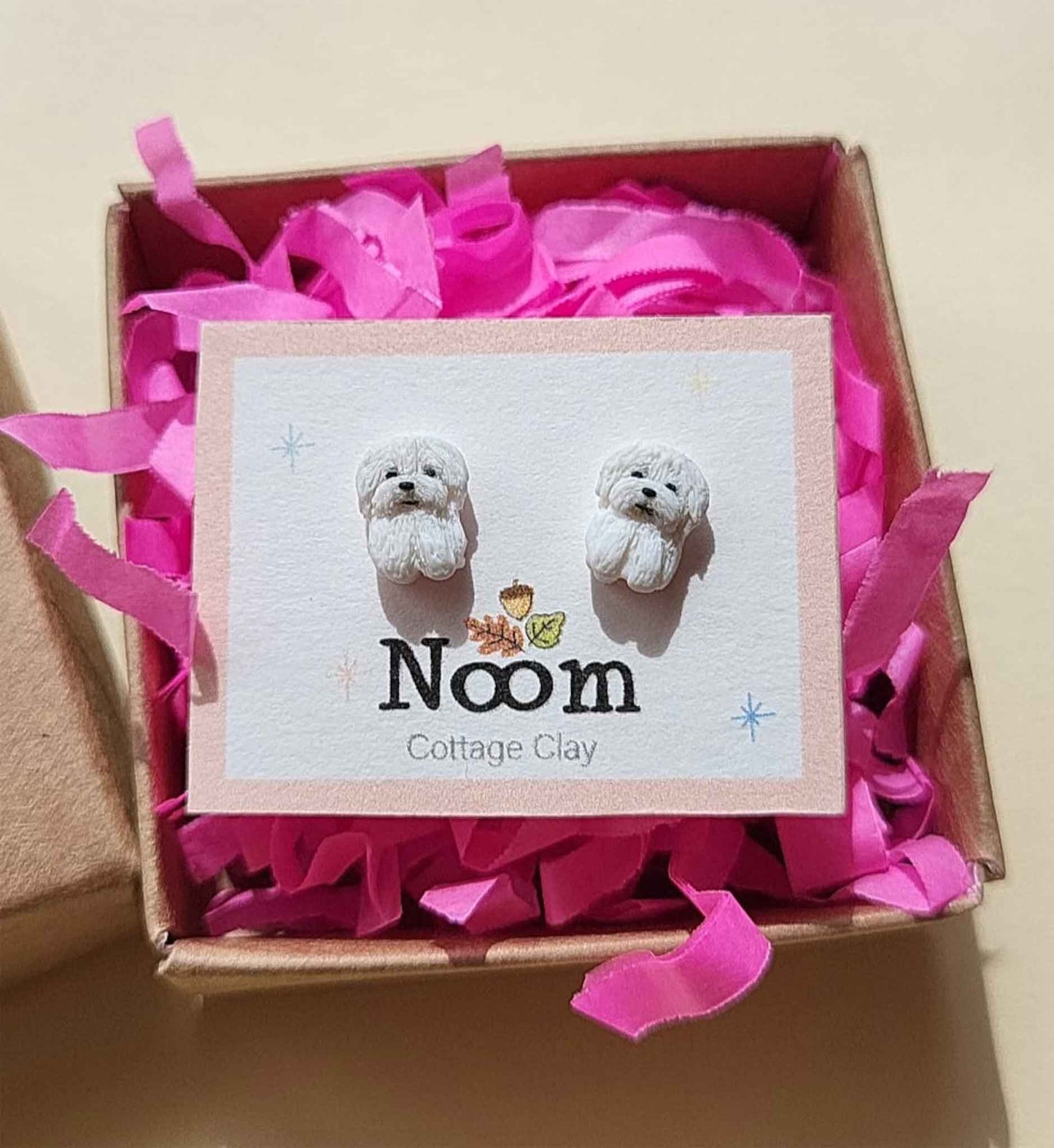Cute Maltese dog jewelry