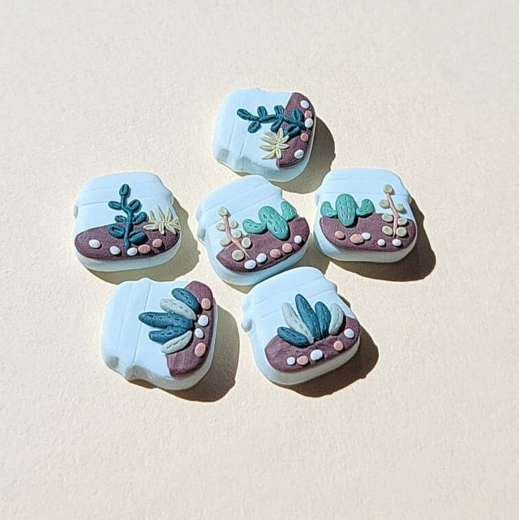 Cute plant stud earrings