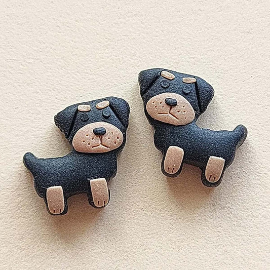 Cute Rottweiler stud earrings