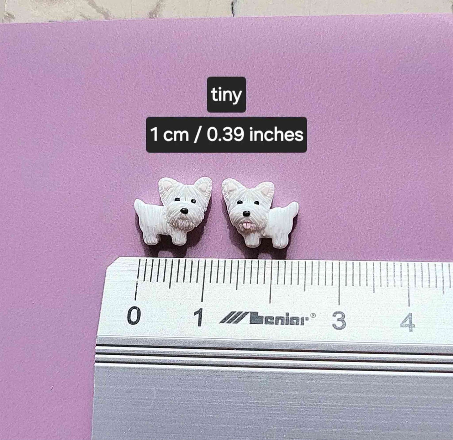 handmade Westie earrings, cute Westie gifts