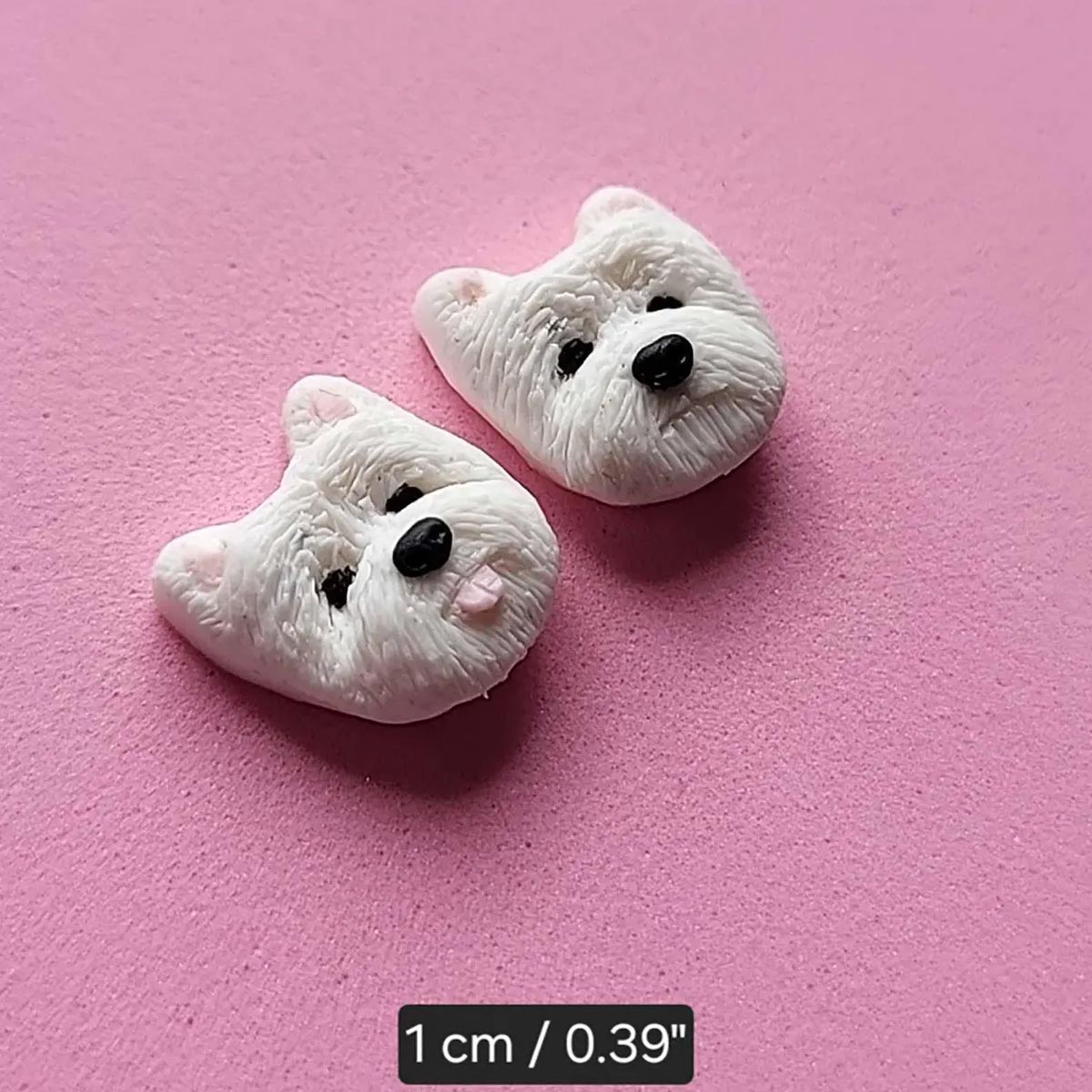 Cute Westie gifts for women - handmade polymer clay Westie dog earrings