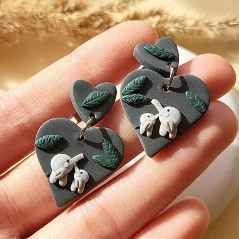 Cute elephant earrings