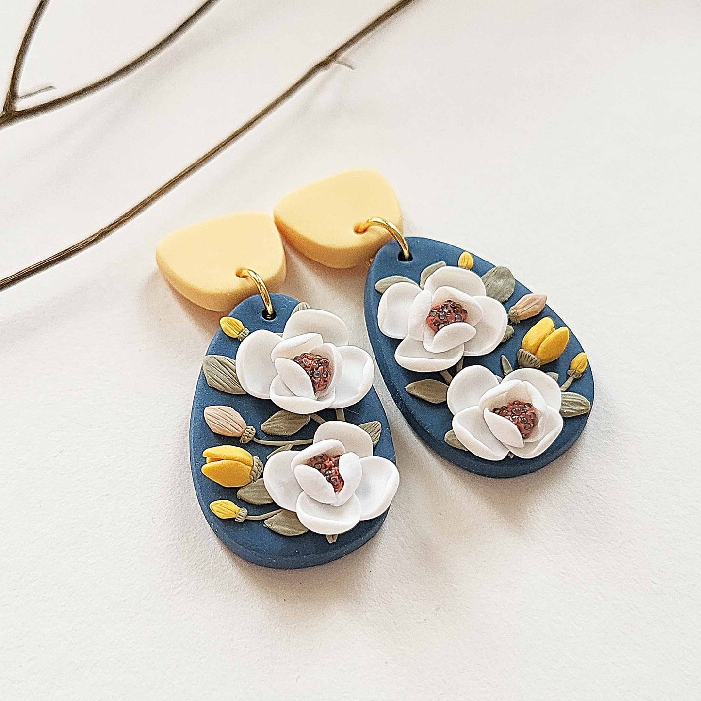Dainty flower earrings for women