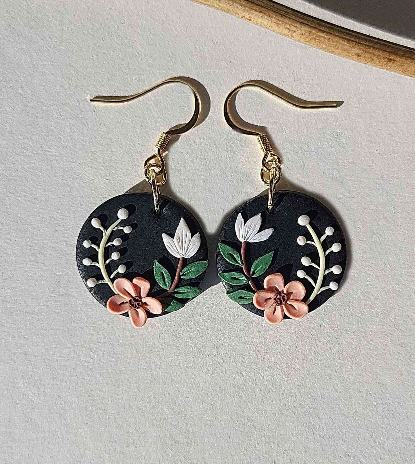 Boho flower earrings dangle