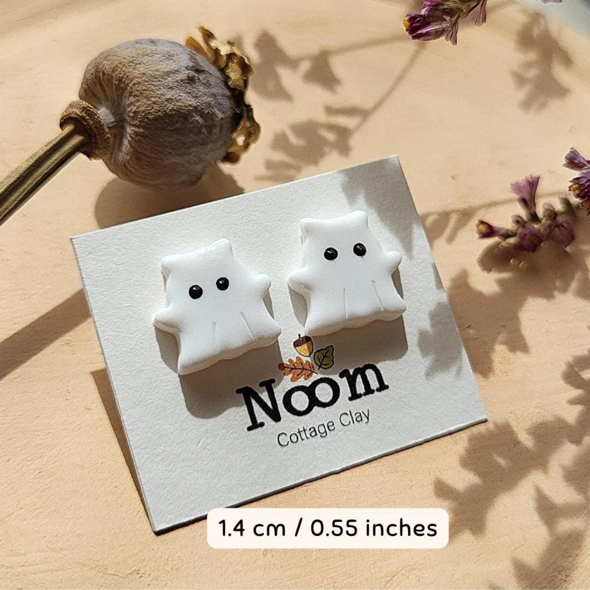 Halloween ghost stud earrings