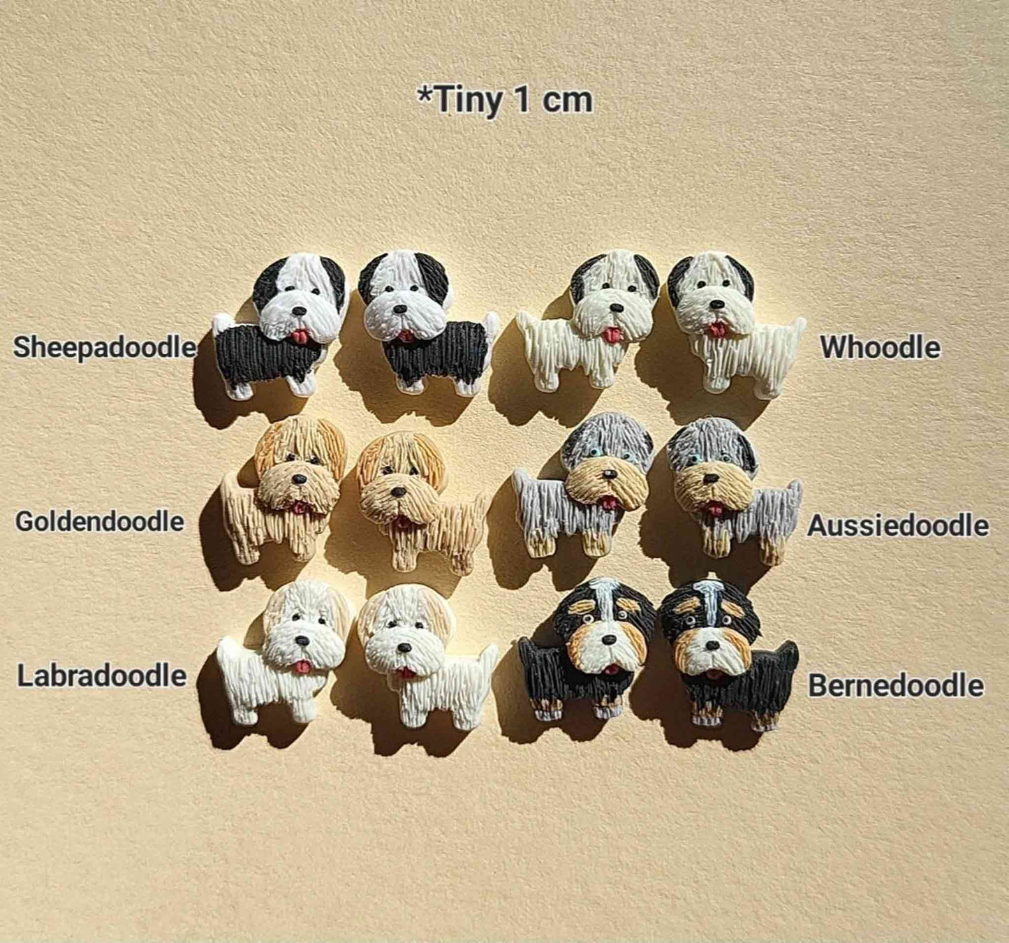 Cute Doodle dog stud earrings