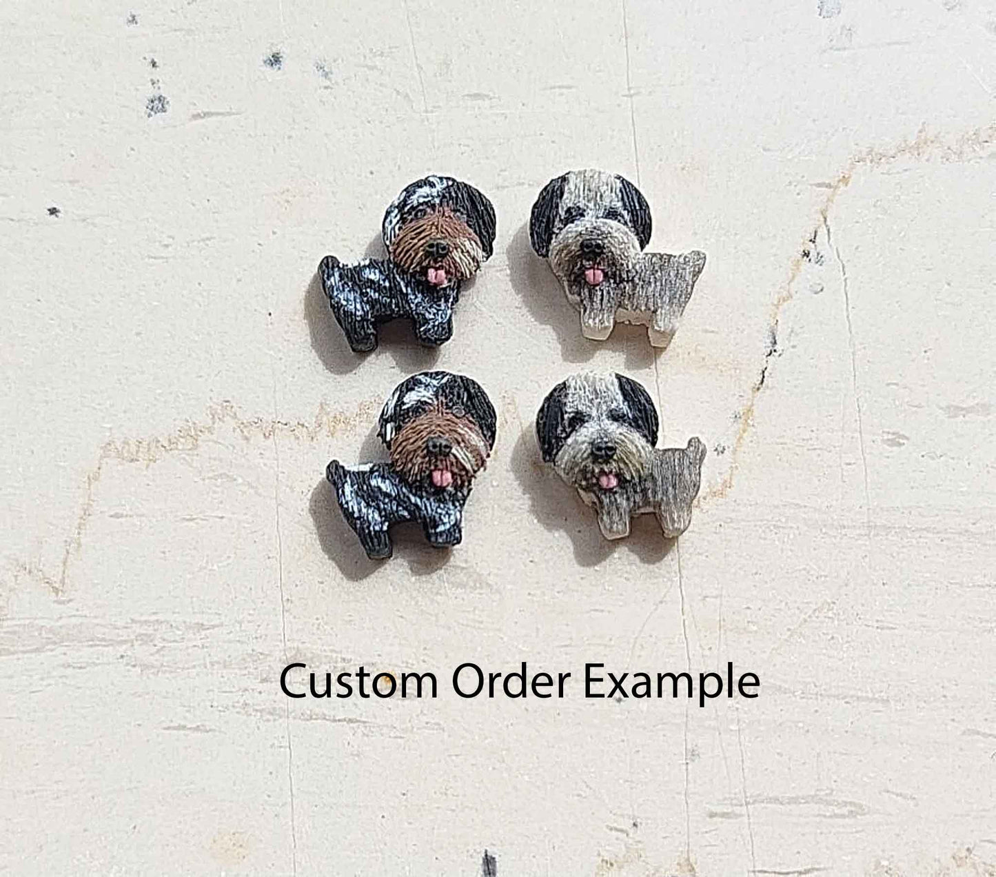 custom dog earrings, Doodle dog jewelry