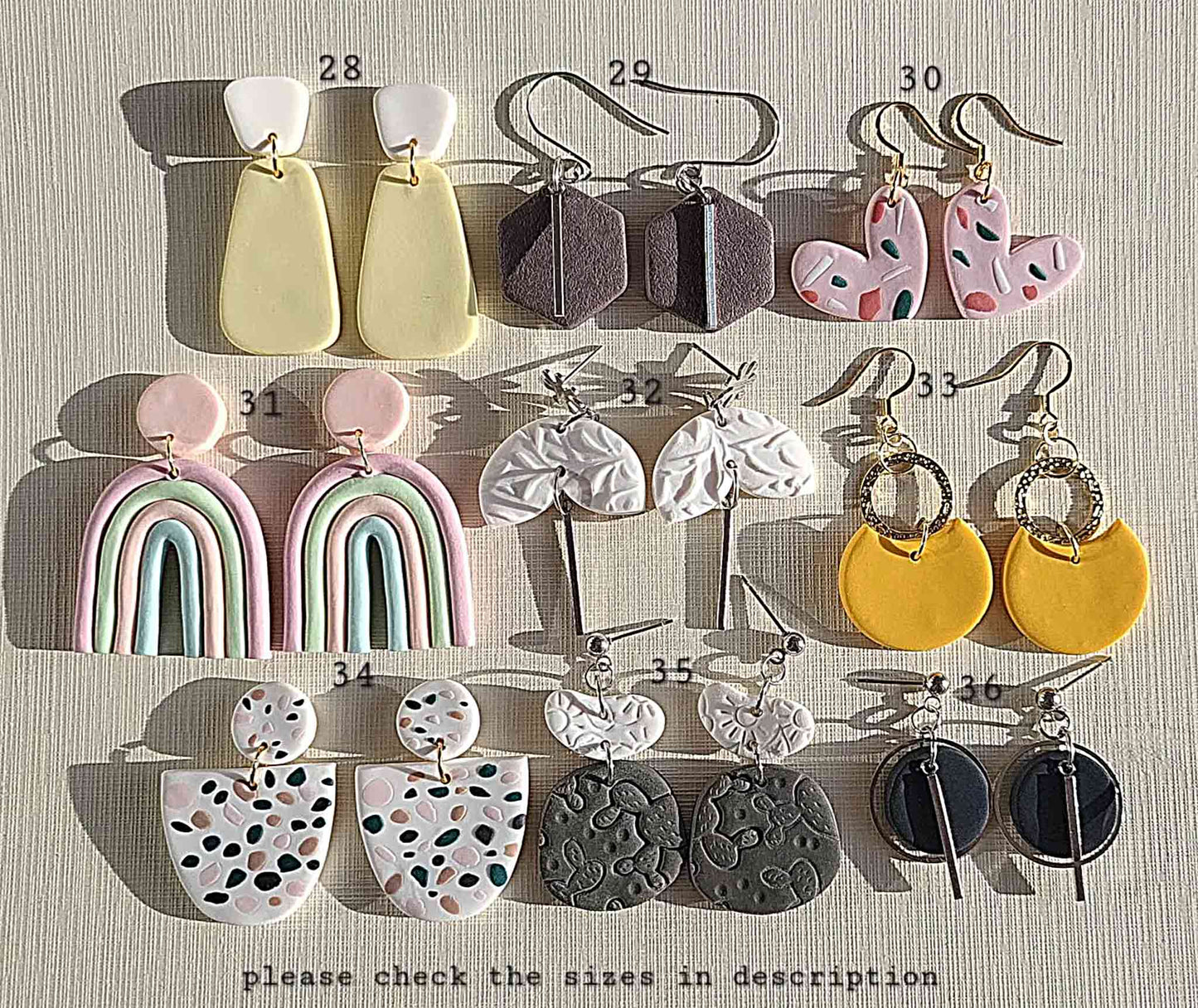 Dangle earrings handmade jewelry