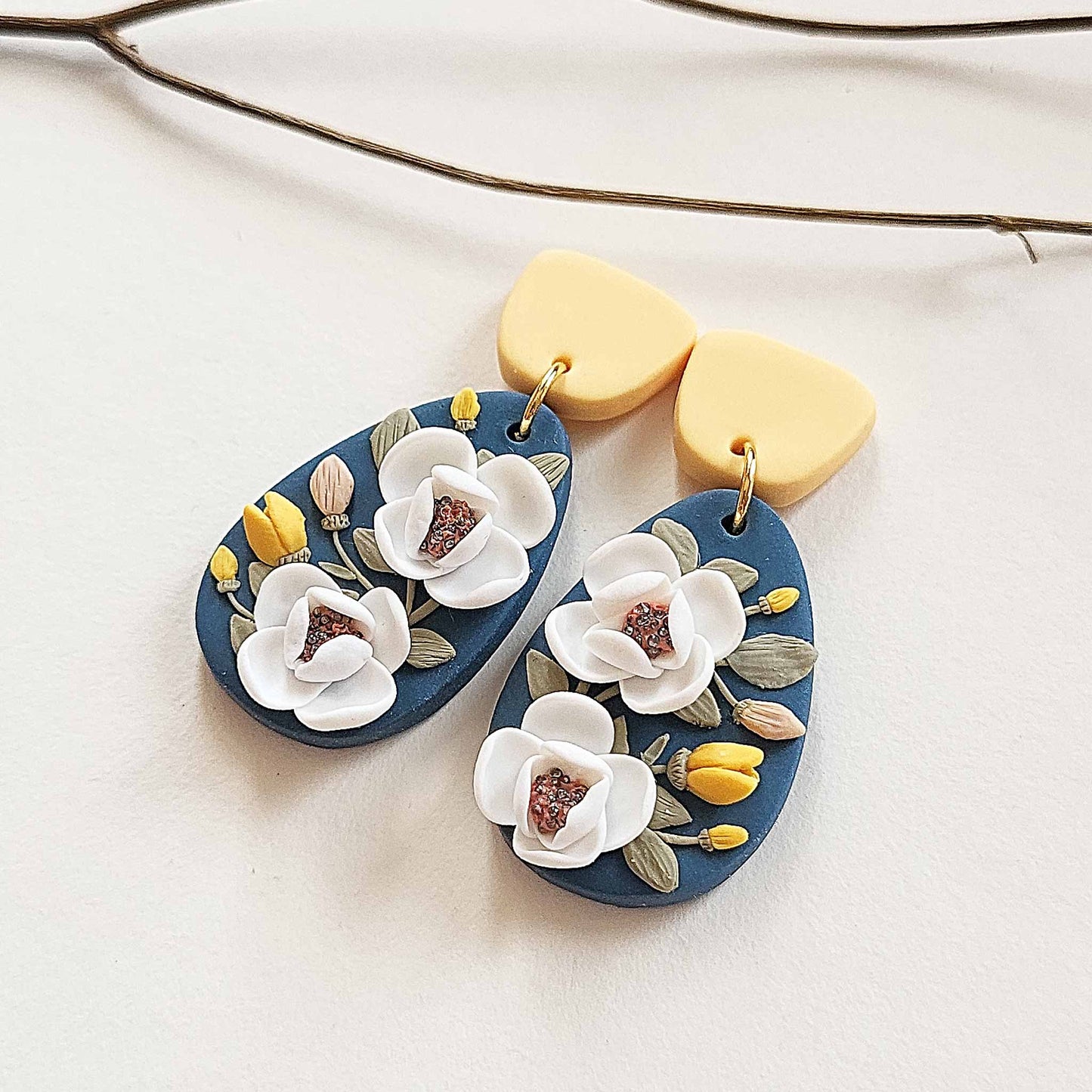 Wild floral earrings