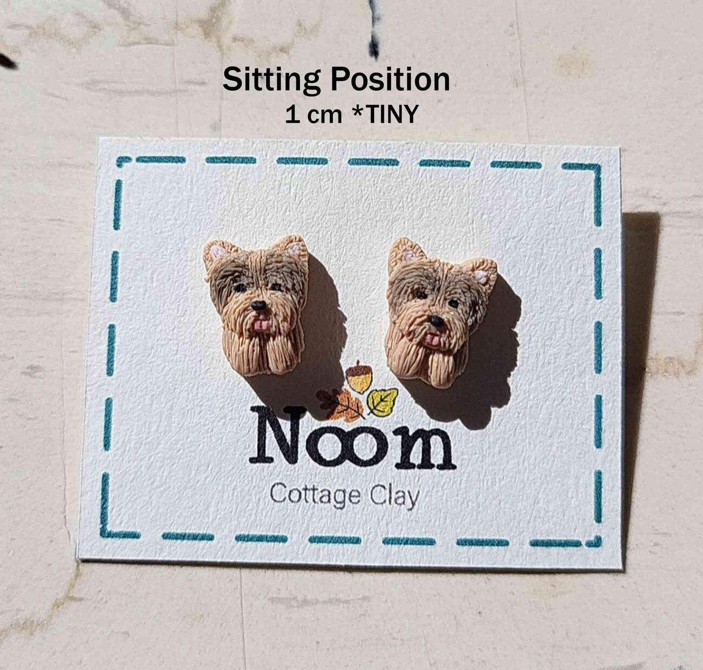 personalised dog earrings