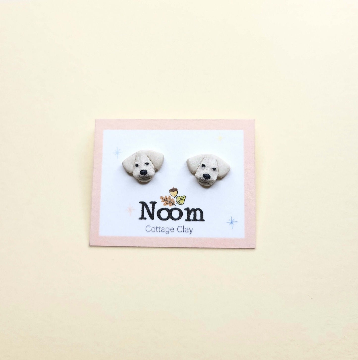 Tiny Labrador Stud Earrings - Cute Labrador Gift