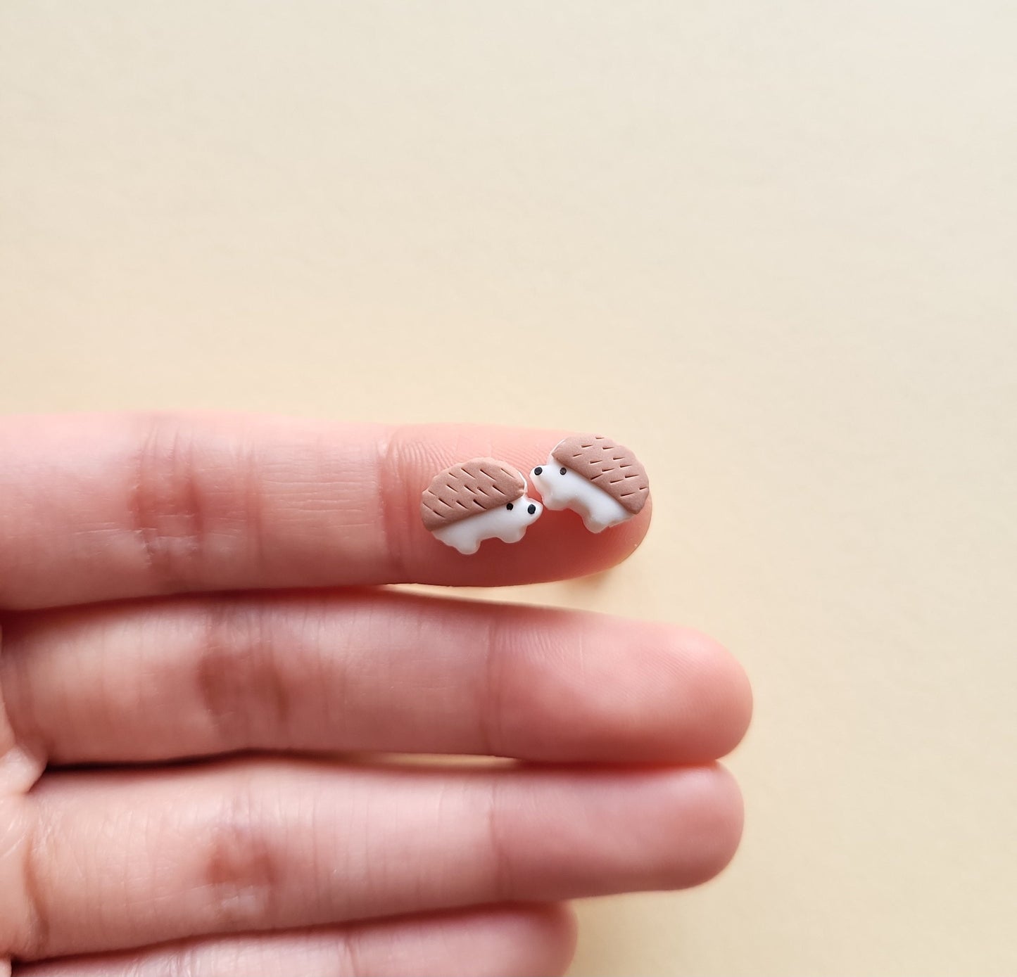 Hedgehog Stud Earrings • Woodland Animal Jewelry