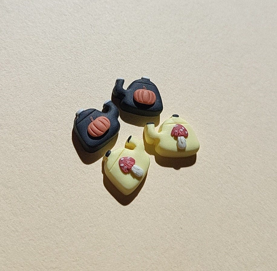Tea Pot Stud Earrings - Mushroom Earrings