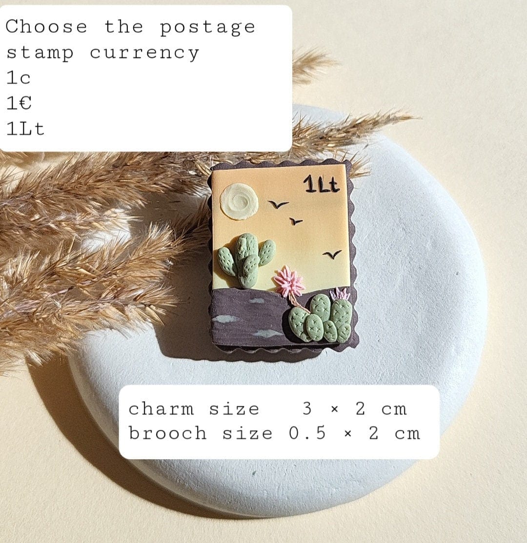 Cactus Desert Brooch
