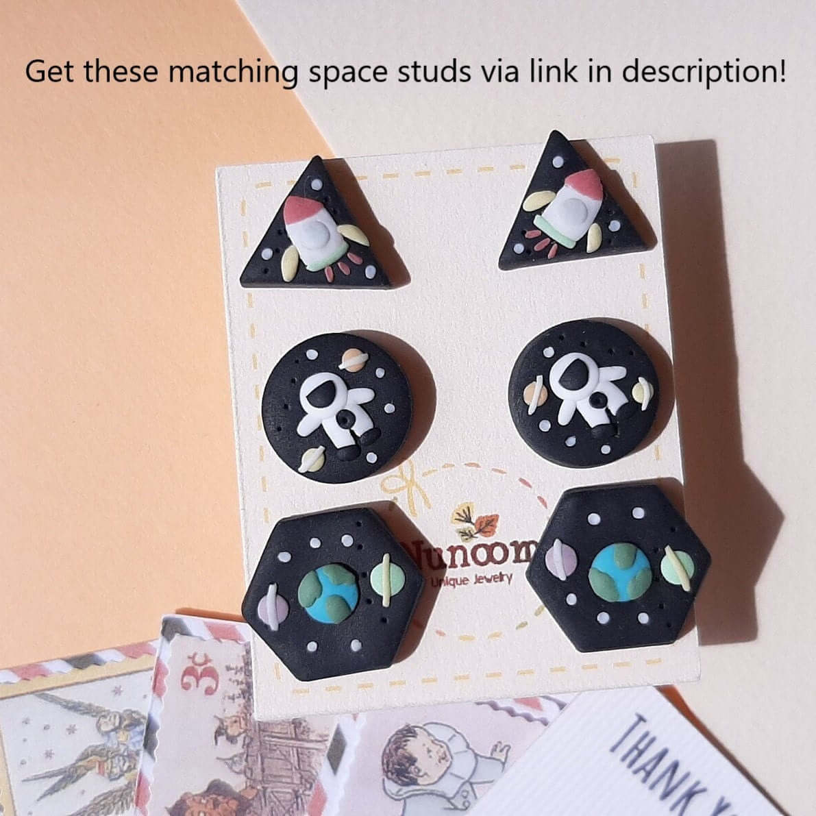 Space Astronaut Earrings | UFO Jewelry