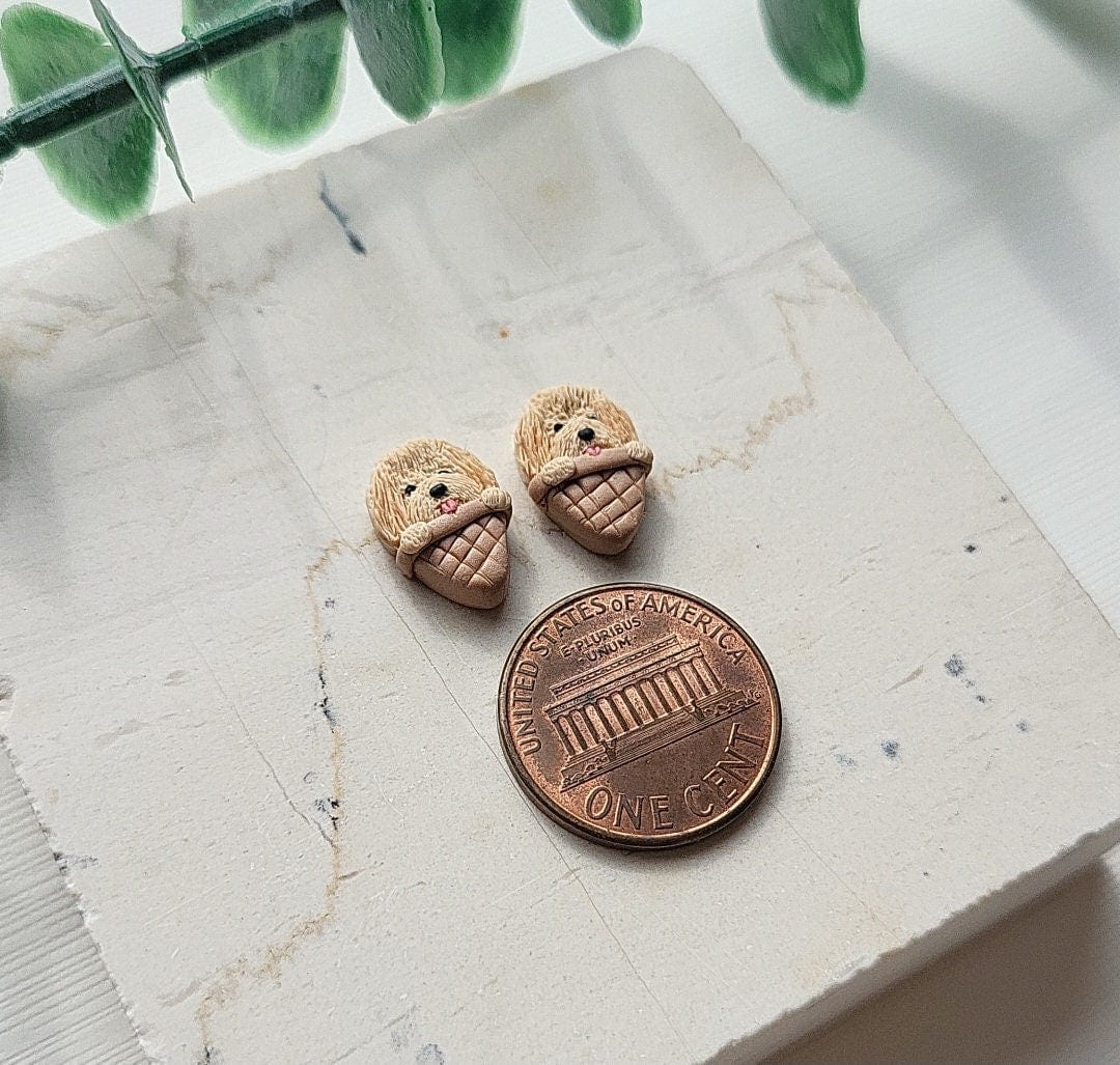 Custom Ice Cream Dog Earrings - Personalized Christmas Gift For Dog Lovers