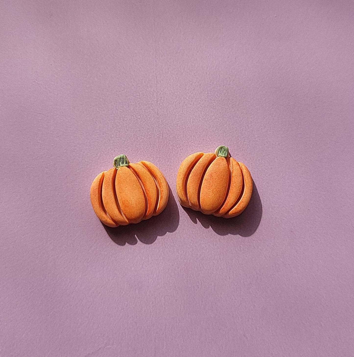 Pumpkin Stud Earrings Fall Clay Earrings Autumn jewelry