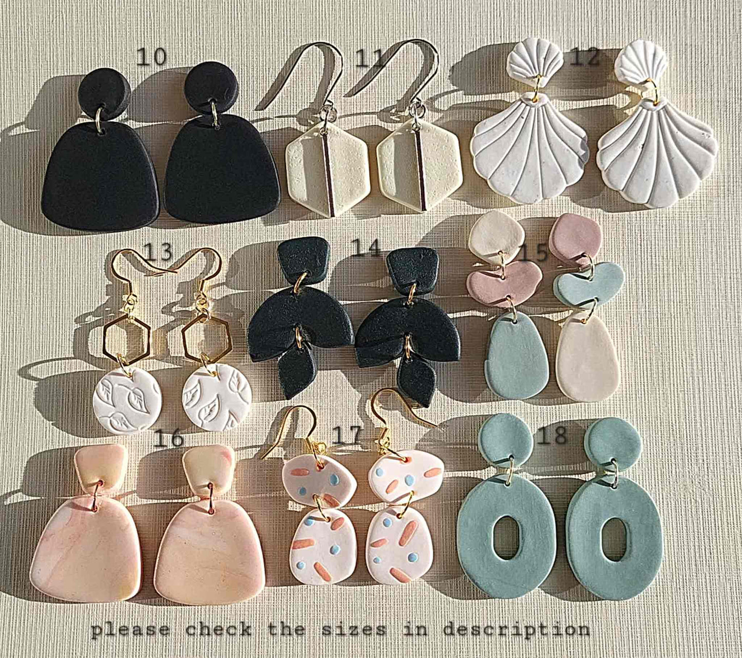 Minimalist earrings handmade
