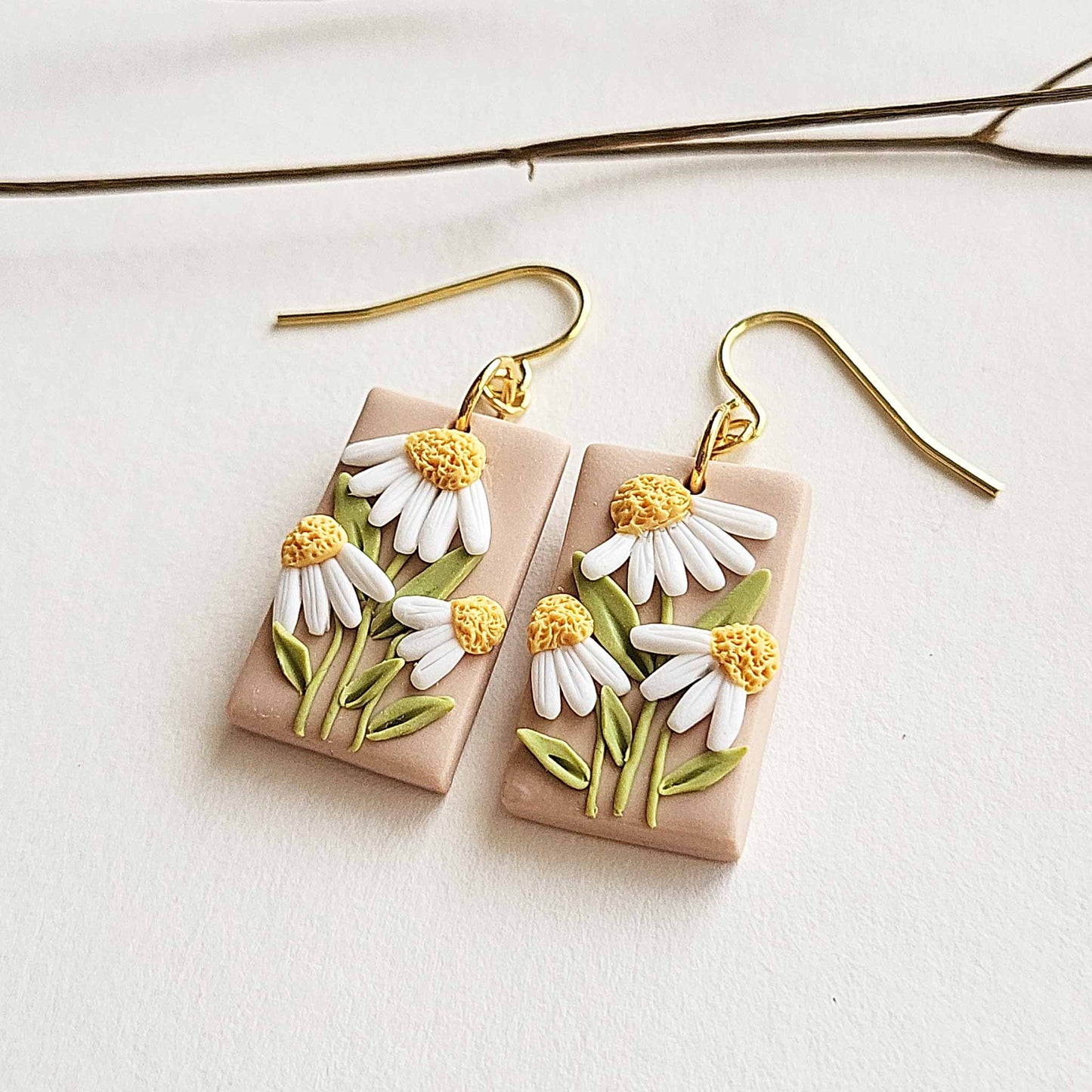 Cute spring floral earrings