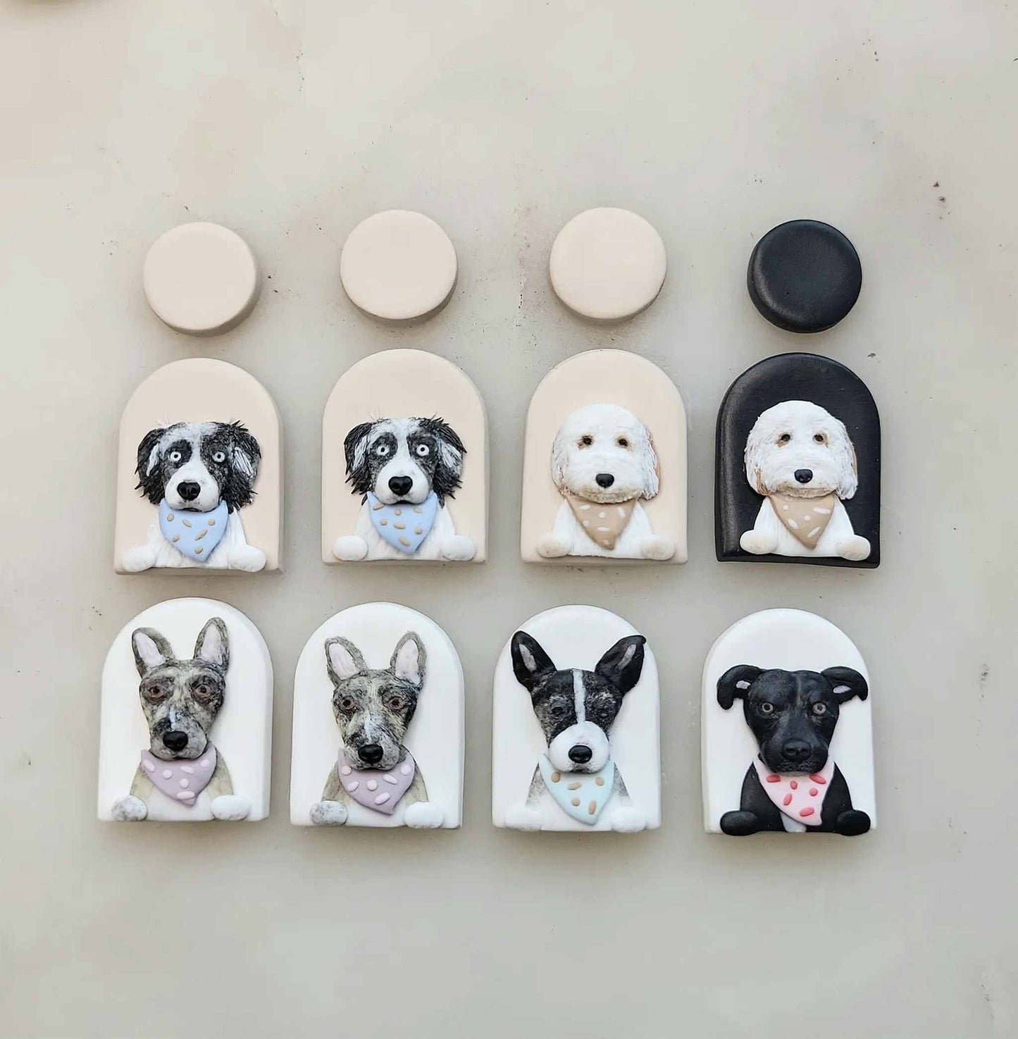 Handcrafted custom dog earrings, cute gifts for dog owners