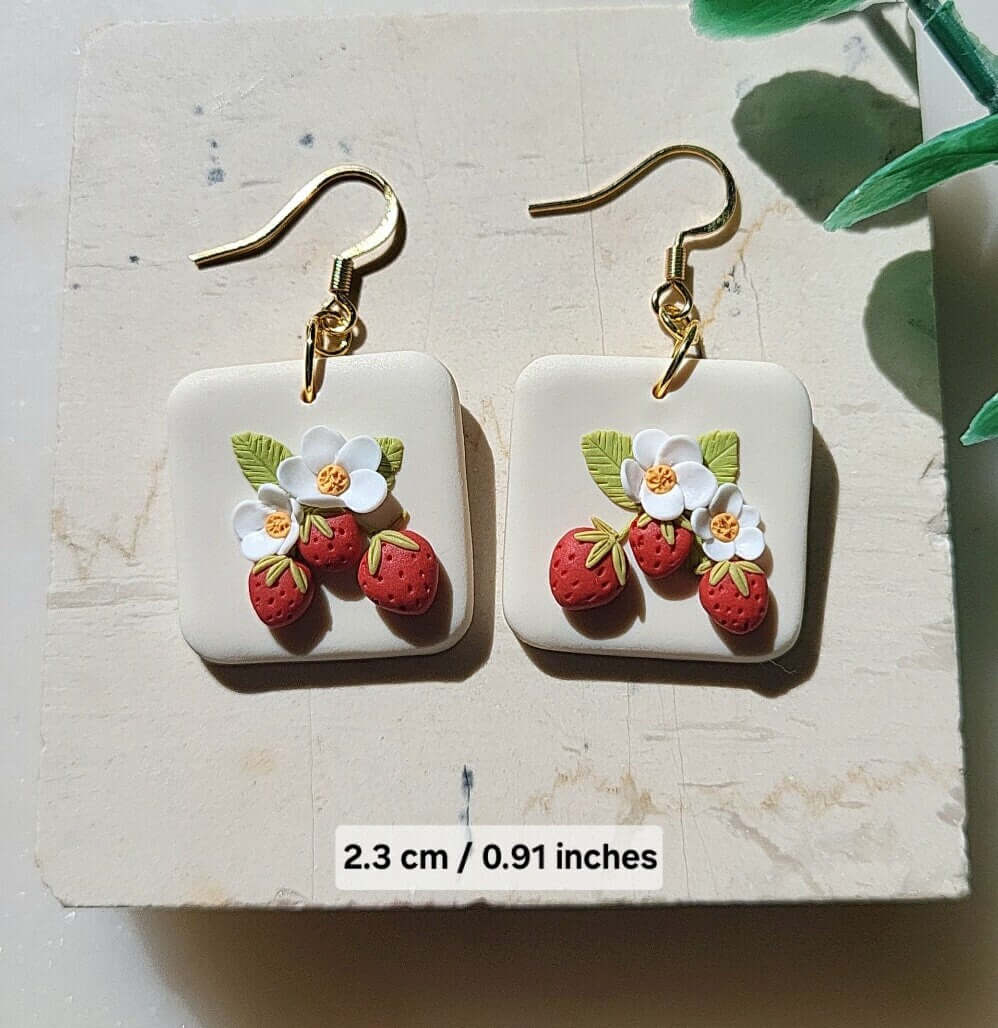 Handmade strawberry jewelry