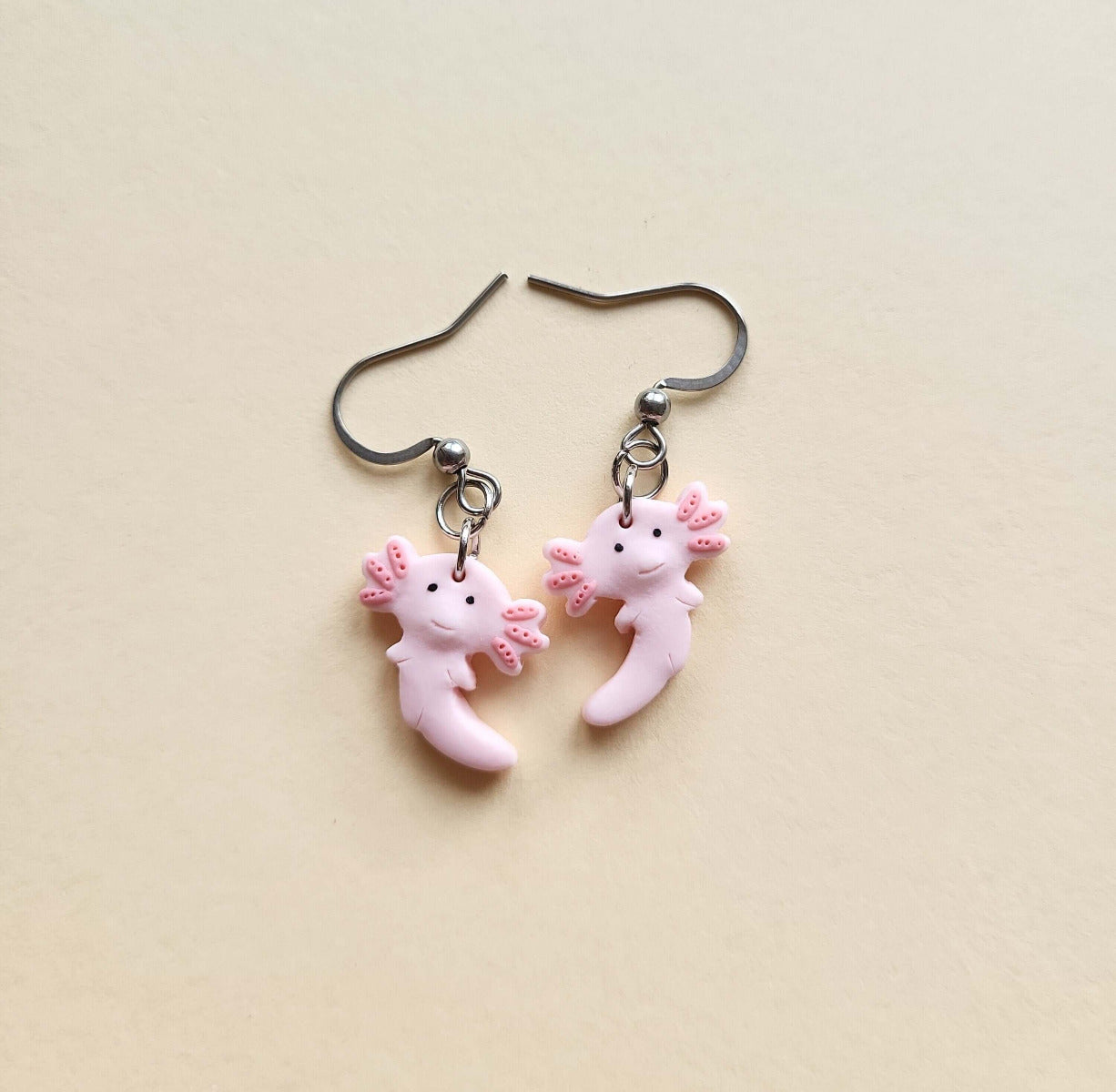 Cute axolotl earrings