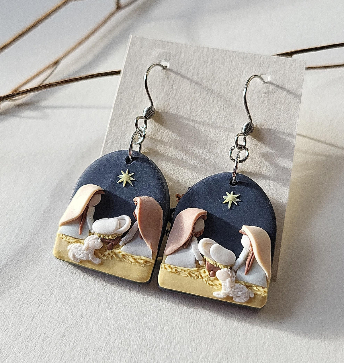 Handmade baby Jesus earrings | Christian jewelry