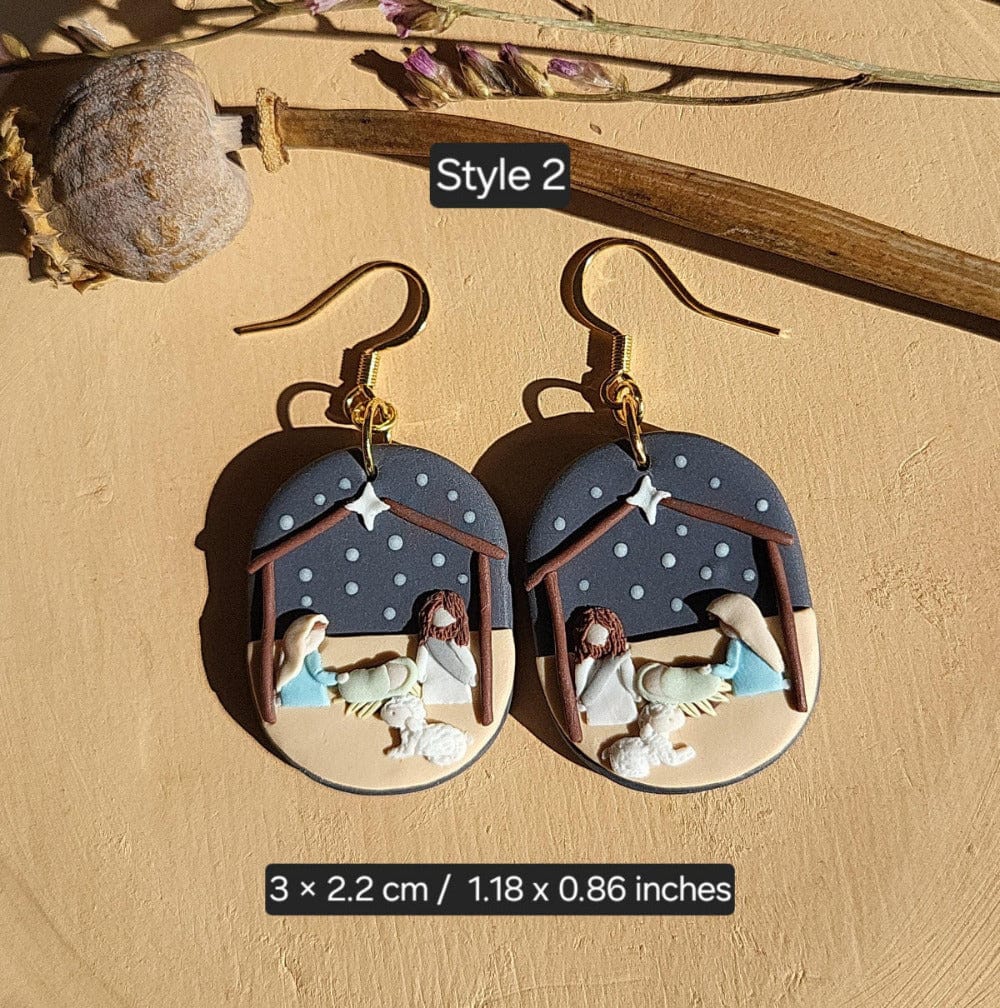 Baby Jesus earrings
