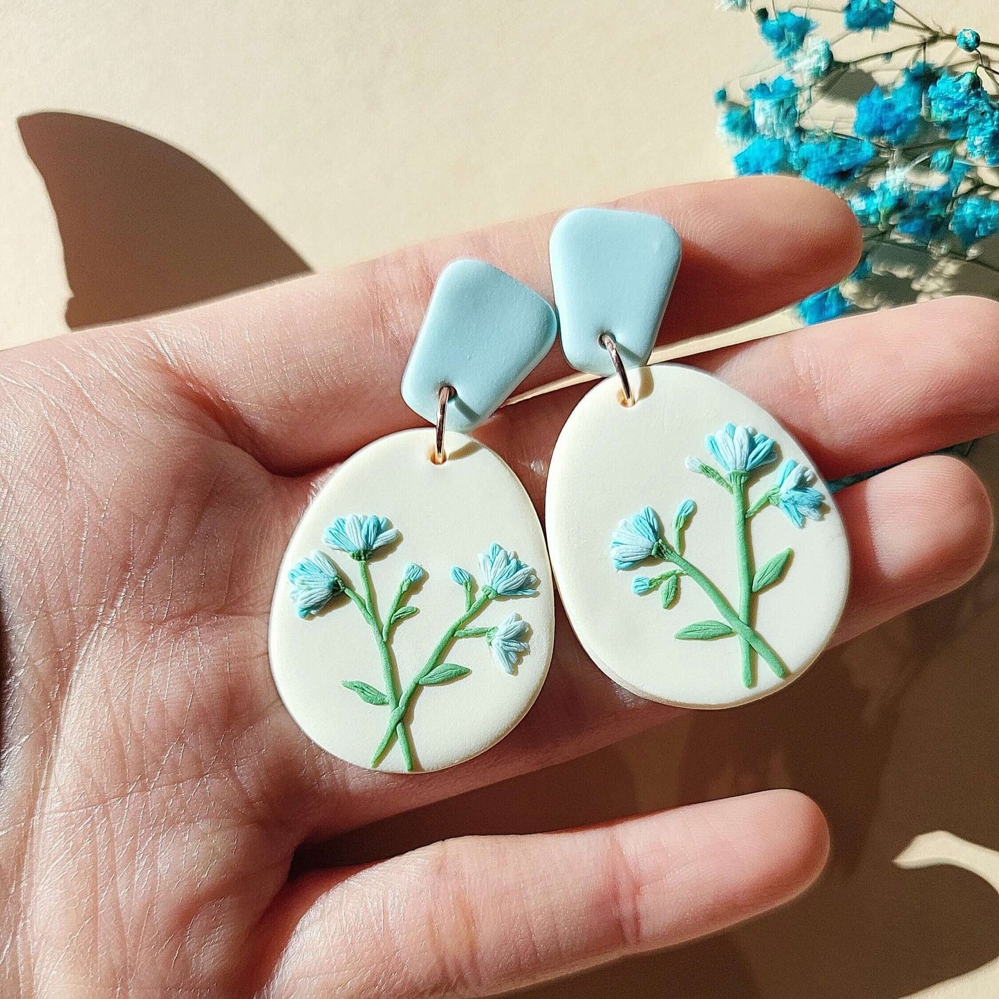 Baby’s breath earrings