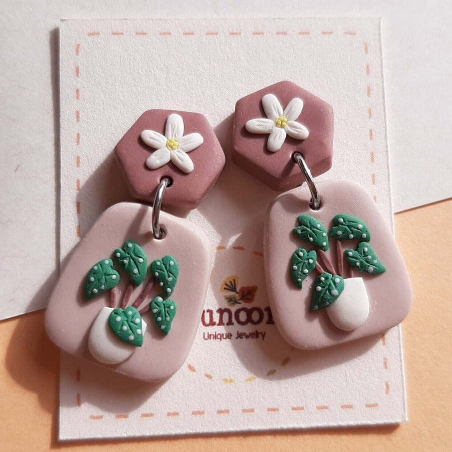 Begonia Maculata earrings