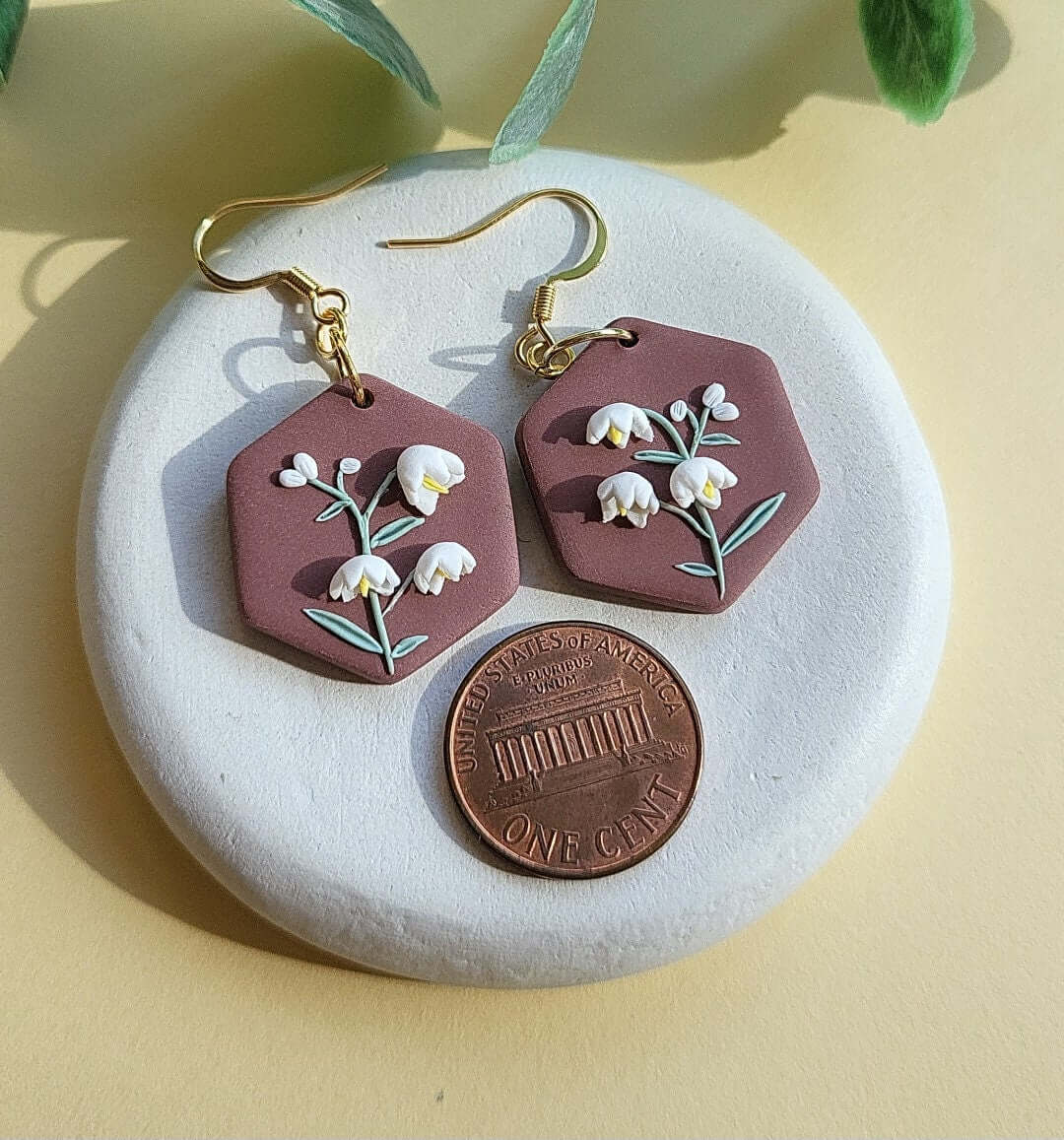 Bell Orchid earrings handmade