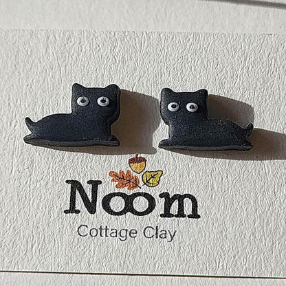 Funny cat earrings