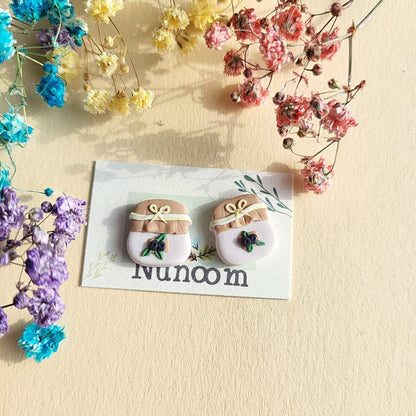 blueberry jam stud earrings