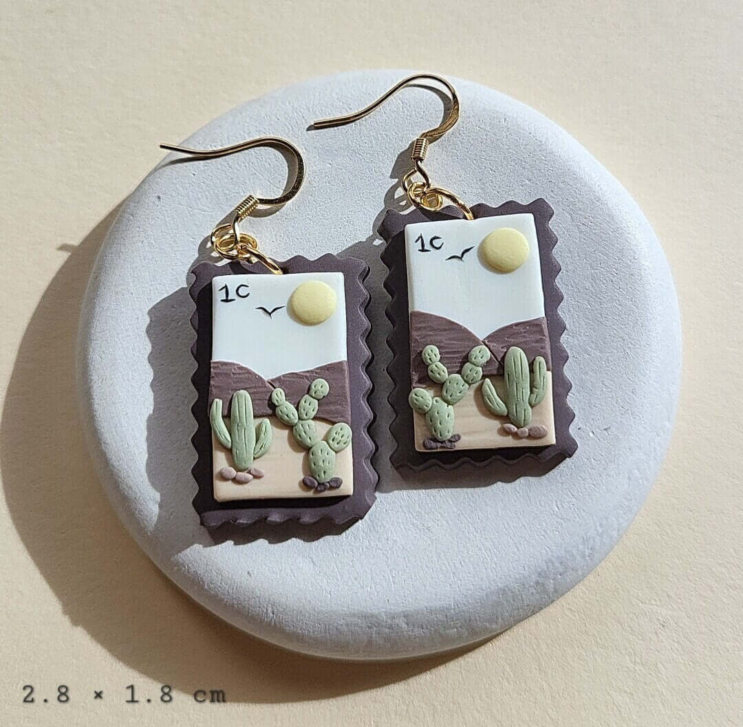 Landscape earrings