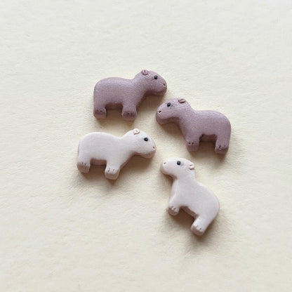 Capybara stud earrings