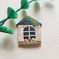 Cute cottage house brooch handmade