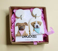 Handmade custom dog jewelry, polymer clay pet earrings