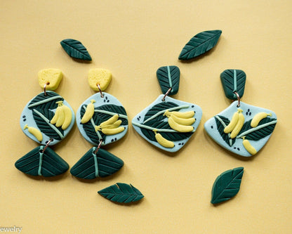 Dangle banana earrings