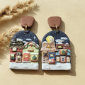 Christmas winter earrings | Unique holiday gift for women