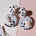 cute cow earrings