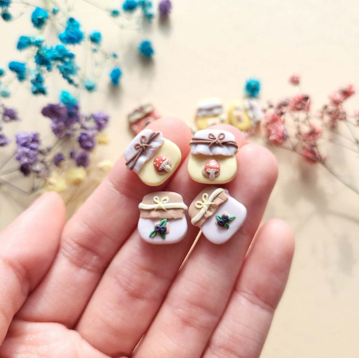 Cute food earrings handmade