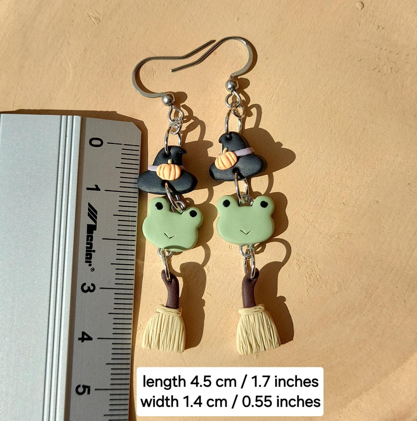 Cute handmade frog jewelry 