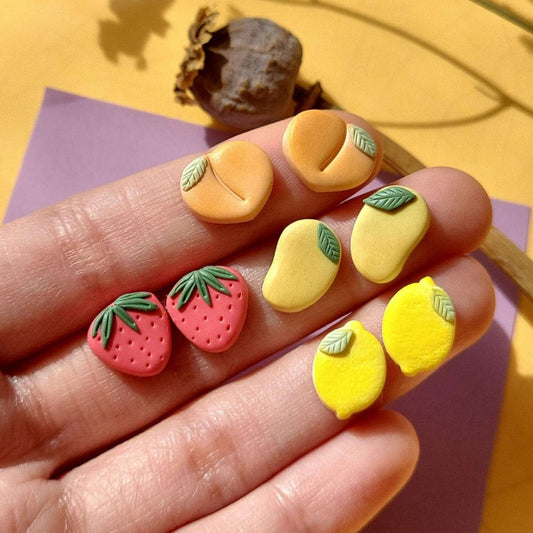 Cute fruit stud earrings